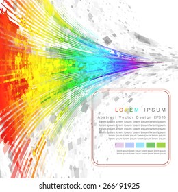 Abstract background with rainbow pattern for your design