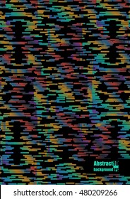 Abstract background with rainbow print. Eps 10 Vector illustration