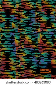 Abstract background with rainbow print. Eps 10 Vector illustration