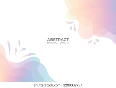 abstract background with rainbow shapes