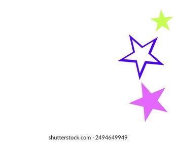 Abstract background with rainbow stars, vector illustration Colorful stars background