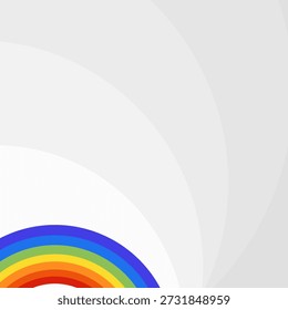abstract background with rainbow Vector Illustration