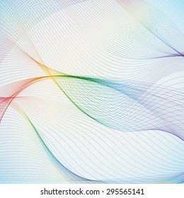 abstract background with rainbow wave