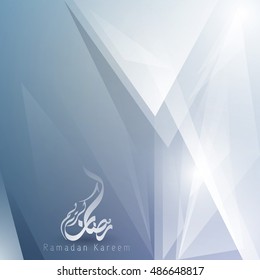 Abstract background Ramadan Kareem greeting card template