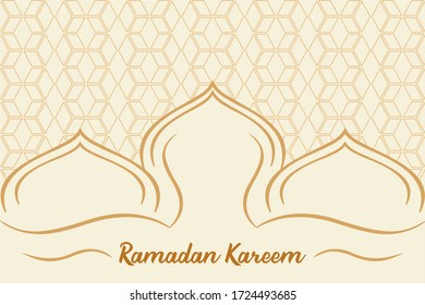 Abstract Background Ramadan Kareem. Vector design