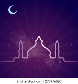 Abstract background for Ramadan Kareem, vector illustration