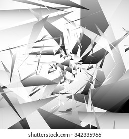 Abstract background with random, angular shapes. vector art