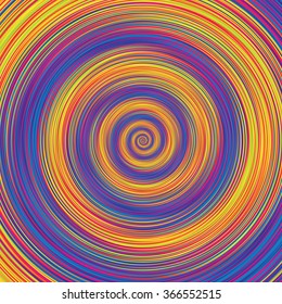 Abstract background with random color circles. Vector.