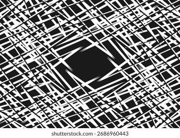 Fondo Abstractas con patrón de línea de boceto cruzada al azar