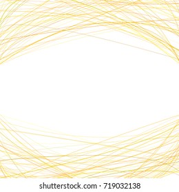 Abstract background with random curved lines at the top and the bottom - vector design