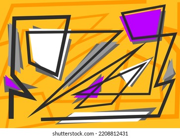 Abstract background with random pattern and irregular line