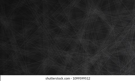 Abstract background of randomly arranged lines in black colors.