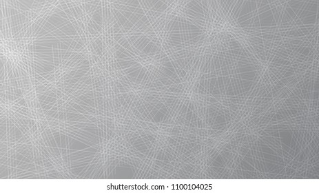 Abstract background of randomly arranged lines in gray colors.
