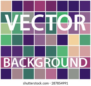 Abstract background with randomly colored squares. Stylish vintage colors, retro pattern for a variety of design uses.