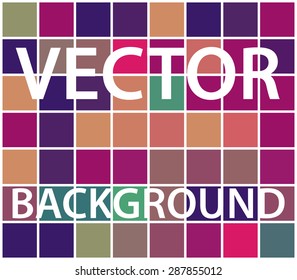 Abstract background with randomly colored squares. Stylish vintage colors, retro pattern for a variety of design uses.