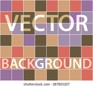 Abstract background with randomly colored squares. Stylish vintage colors, retro pattern for a variety of design uses.