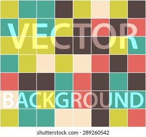Abstract background with randomly colored squares. Stylish vintage colors, retro pattern for a variety of design uses.