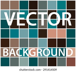 Abstract background with randomly colored squares. Stylish vintage colors, retro pattern for a variety of design uses.