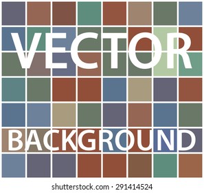 Abstract background with randomly colored squares. Stylish vintage colors, retro pattern for a variety of design uses.