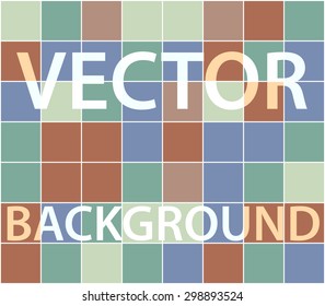 Abstract background with randomly colored squares. Stylish vintage colors, retro pattern for a variety of design uses.