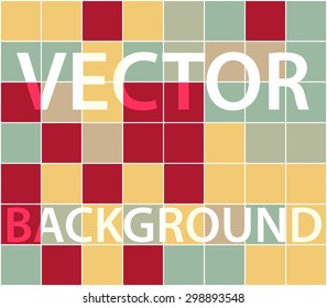 Abstract background with randomly colored squares. Stylish vintage colors, retro pattern for a variety of design uses.