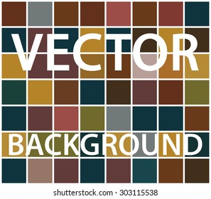 Abstract background with randomly colored squares. Stylish vintage colors, retro pattern for a variety of design uses.