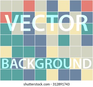 Abstract background with randomly colored squares. Stylish vintage colors, retro pattern for a variety of design uses.
