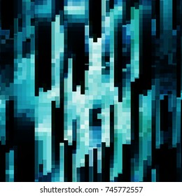Abstract background of randomly placed pieces. Shattered image.