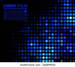 Abstract  Background, raster illustration. blue abstract banner halftone