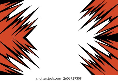 Abstract background with raw jagged sharp spike pattern and with some copy space area