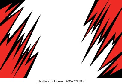 Abstract background with raw jagged sharp spike pattern and with some copy space area