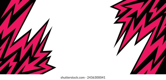 Abstract background with raw jagged spike pattern and with some copy space area	