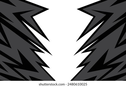 Abstract background with raw jagged spike pattern and with some copy space area