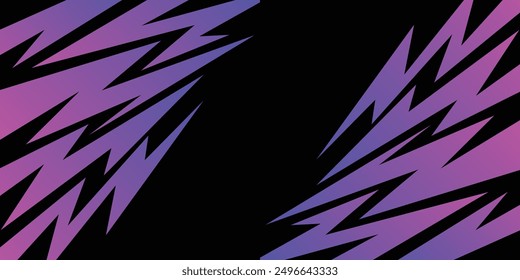 Abstract background with raw jagged spike gredint pattern and with some copy space area