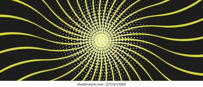 Abstrakter Hintergrund mit Strahlen. Farbige Sonnenstrahlen Sonnenburst Muster Hintergrund. Abstrakter Comic, bunter Vintage-Hintergrund. Pop-Art-Cartoon-Stil, Sonnenlicht, Sunburst-Hintergrund. Vektor

