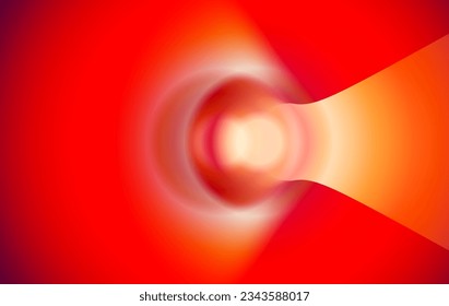 abstract background with rays of light on circles. vector illustration. horizontal banner with text space. Blurred gradient backdrop