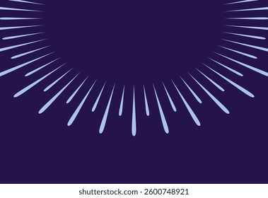 Abstract background with rays of light. Vector illustration in blue colors.