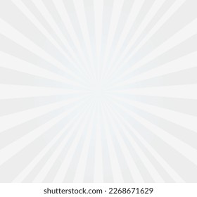 Abstract background with rays. Vector illustration. White and gray colors.