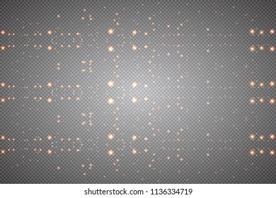 abstract background of real dust particles with backlight with a real flash lens. shiny lights. Abstract Festive vintage lights are defocused. Christmas and New Year's holiday.