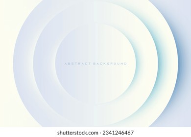 abstract background realistic 3D overlapping circle texture shapes and shadows