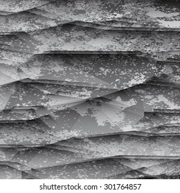 Abstract background with realistic black and white texture wall