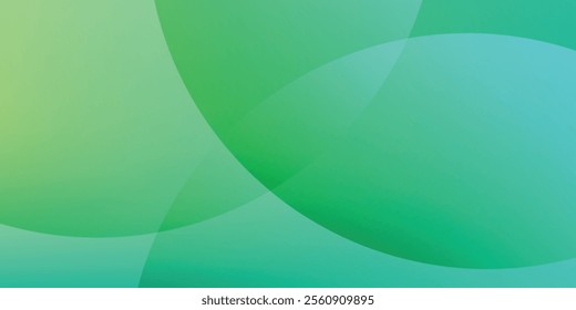 abstract background of realistic green curved gradient shading. vector design concept. Decorative web layout or poster, banner