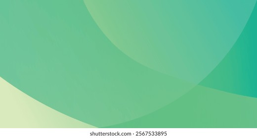 abstract background of realistic green curved gradient shading. vector design concept. Decorative web layout or poster, banner