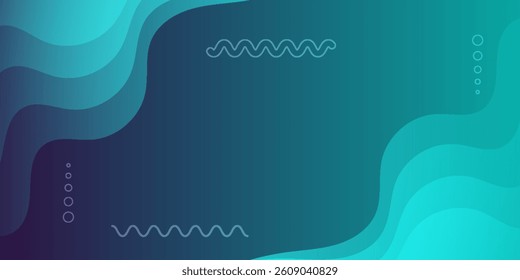 abstract background of realistic green curved gradient shading. vector design concept.