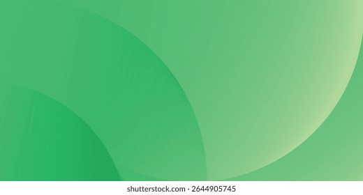 abstract background of realistic green curved gradient shading.  vector design concept. Decorative web layout or poster, banner Eps 10