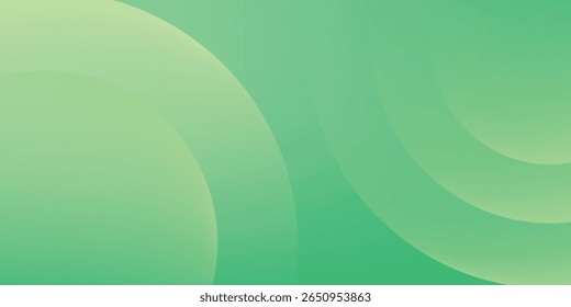 abstract background of realistic green curved gradient shading. vector design concept