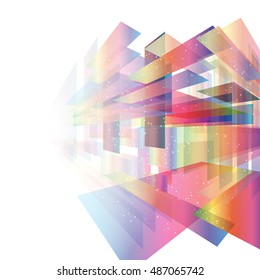 Abstract background of rectangles