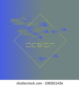 Abstract background. Background with rectangles. Banner background. Geometric. 3D background. Design. Vector EPS 10