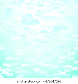 Abstract background of rectangles. Shades of mint color.