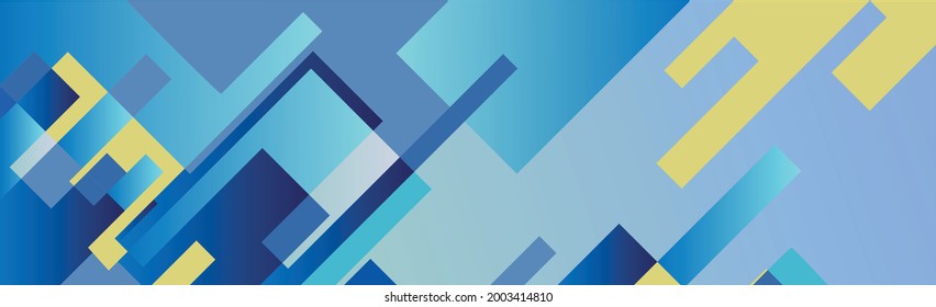 Fondo abstracto con rectángulos y cuadrados en un fondo degradado - Ilustración vectorial